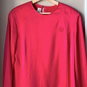 Vintage Louis Feraud Pink Long Sleeve Blouse